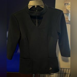 Jaanuu black scrub top